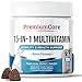 15 In 1 Dog Multivitamin With Glucosamine - Made In USA - Essential Dog Vitamins with Glucosamine Chondroitin, Probiotics, Salmon Oil, Fish Oil + Omega 3 For Dogs - Brain, Heart & Immune Health Treats