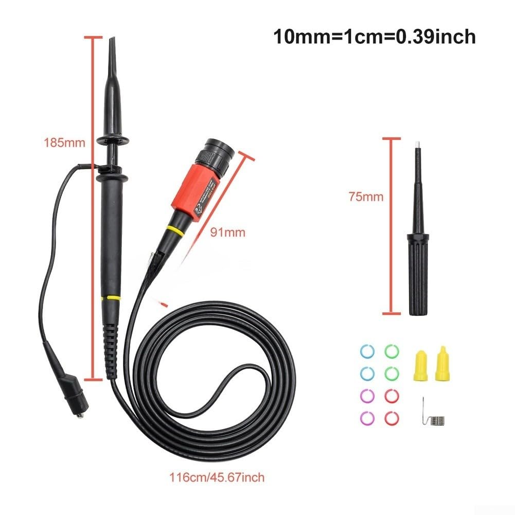 Sonda Osciloscopio 100MHz 100:1 Atenuación BNC