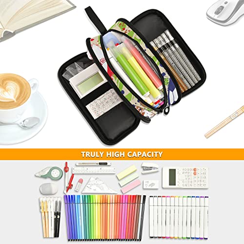 Image of Sport Ball Large Capacity Pencil Case Pencil Pouch Pen Box | 3 Compartment Large Storage Pencil Bag for Adults School Office Teen Girl Boy Men Women