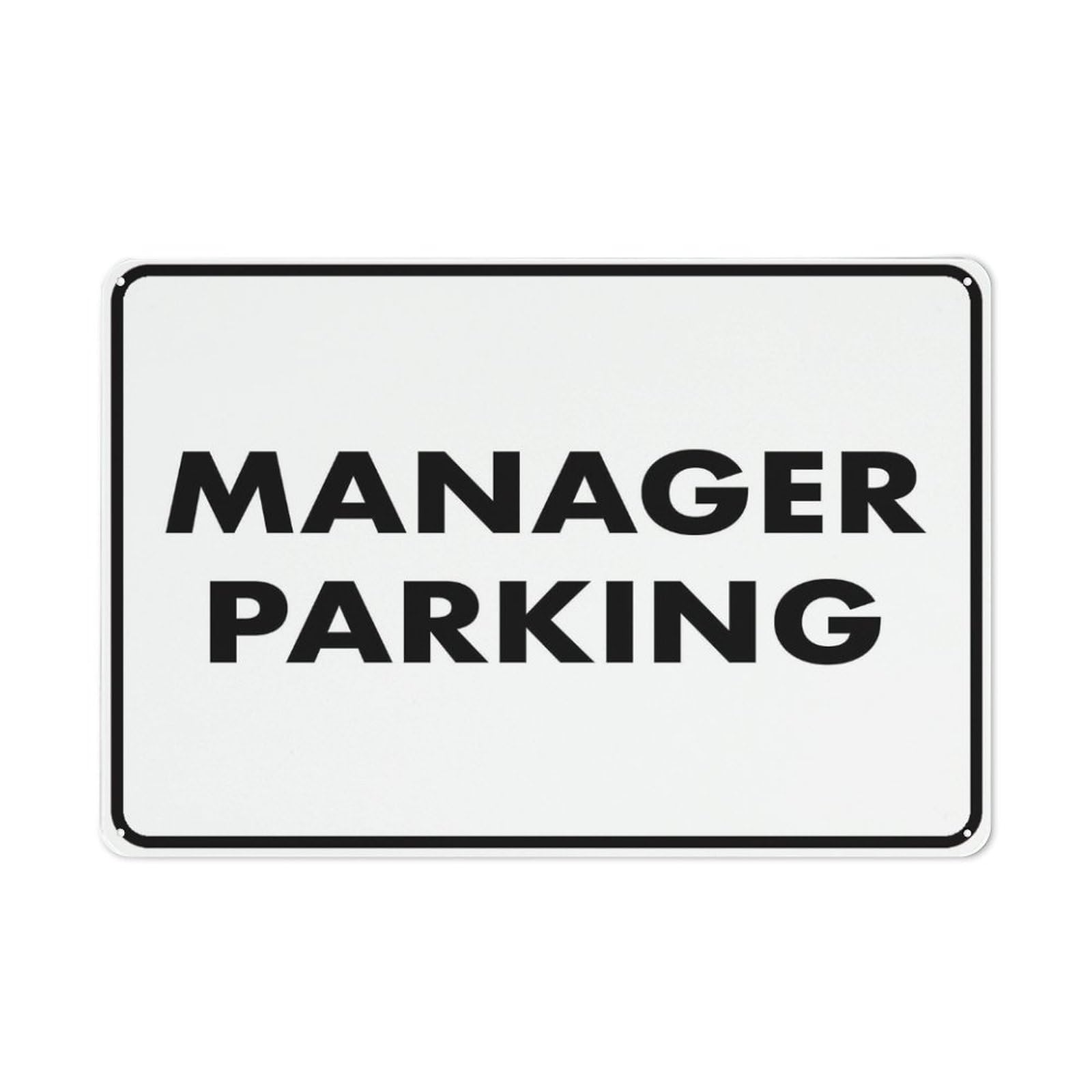 Manager Parking Sign Outdoor, Uv Printed Rust Free Aluminum 12 X 8 In,Yard Sign For Home, Business, Driveway Alert
