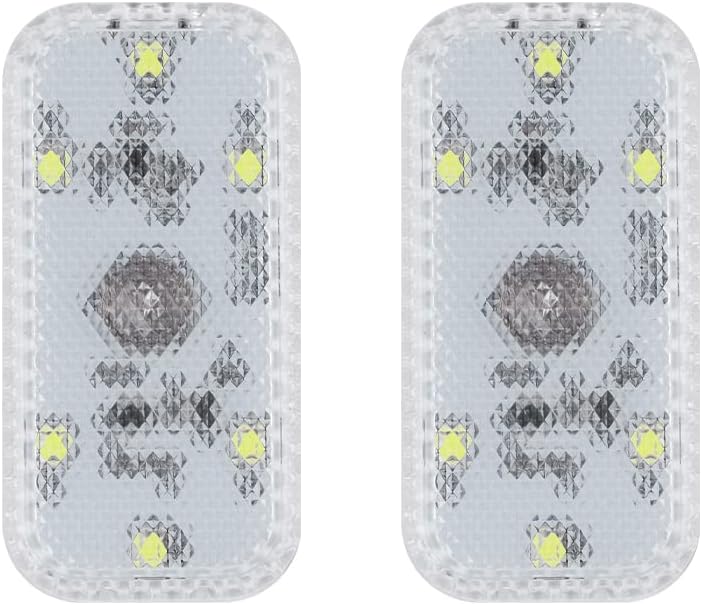 1797 Wireless LED Lights for Car Interior USB RGB Touch Sensor Magnetic Neon Accent Kit Auto Roof Door Ceiling Truck Armrest Glove Box Footwell 2Pcs : Automotive