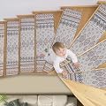 Stair Treads Non-Slip Stair treads for Wooden Steps Indoor,Stair Runners 8 * 30 inch 15Pcs, Rubber Backing Stair Carpet Treads for Kids Elders Pets,No Glue,Quick-Dry,Machine Washable,Boho