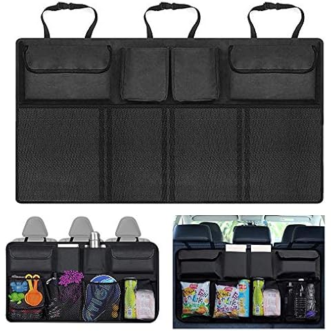 JHCtech Rear Seat Car Boot Organiser Waterproof Foldable Car Storage Bag Car Seat Bag Organizer for SUV, Hatchback, Truck, Van (On Way) Cover