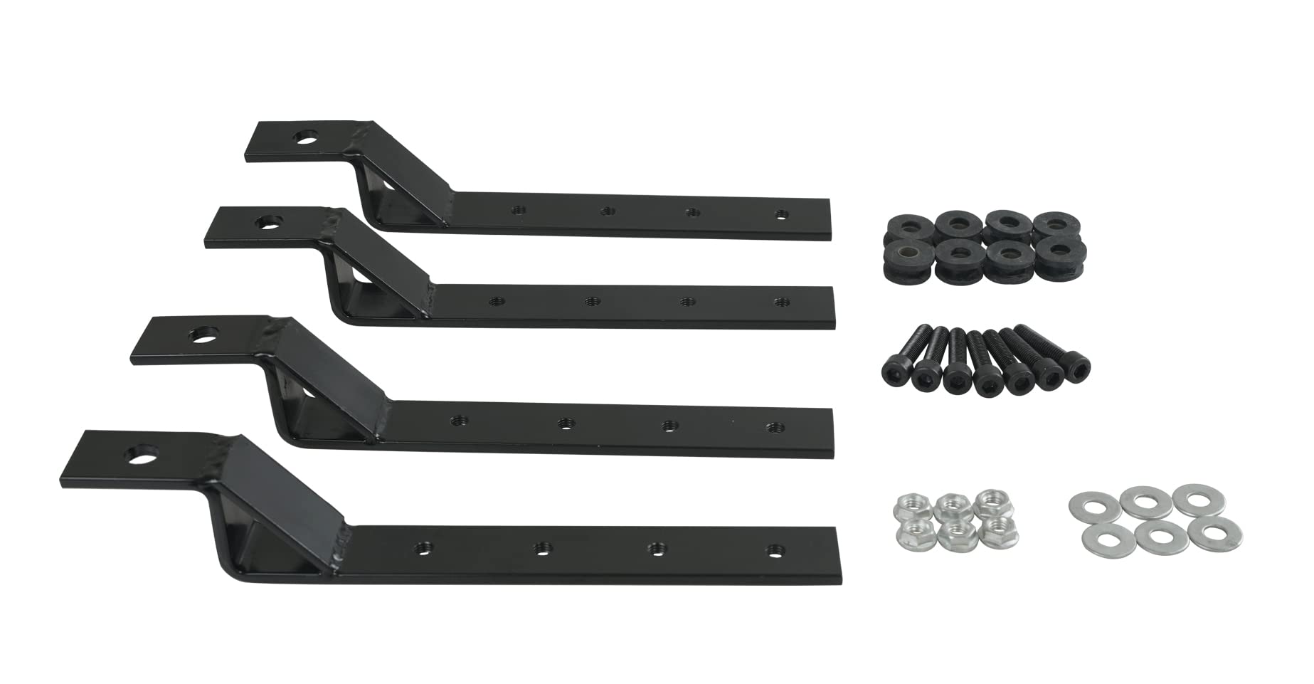 SWESGI Motorcycle Universal Saddlebag Mounting Bracket Adjustable Hard Saddle Bag Mounting Bracket Kit,Black