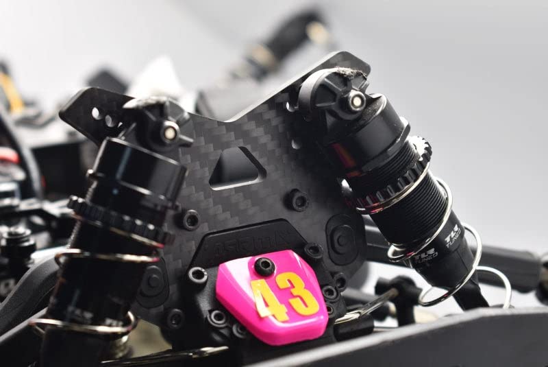 GPM Arrma 1/8 TLR Tuned Typhon ARA8306 Aggiornamento Parti Carbon Fiber Front Shock Tower (5mm Thickness) -1Pc Set Black