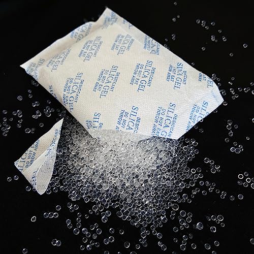 Image of 50g Silica Gel Desiccant Packets (15 Packs), Humidity Moisture Absorbers | Rechargeable Desiccant Bag for Home First Aid Kits; Moisture Control Dehumidifier Packs for Storage; Tear-resistant Packaging