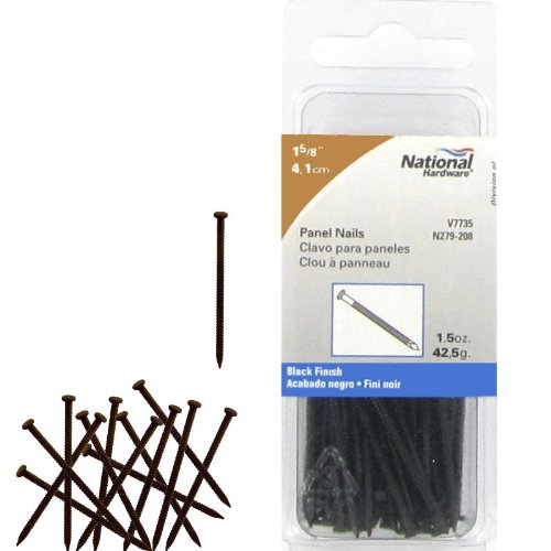 National Manufacturing N279-208 1 5/8 Inch Black Panel Nails 1.5 Oz. Package