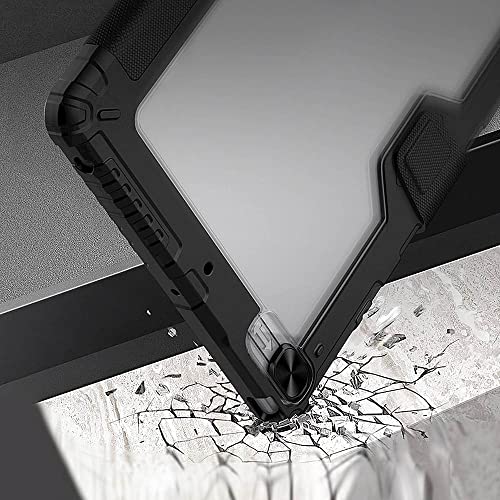 Saharacase Heavy Duty Folio Case For Apple Ipad 10.2" (9Th Generation 2021) (8Th Generation 2020) [Shockproof Bumper] Rugged Protection Antislip Foldable Kickstand - Black #TOP4