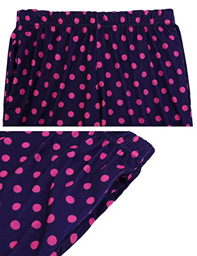 Hawiton Children's Cotton Pajamas Set Boy Girl Cute Cartoon Sleepwear Unisex Kids PJS Sets Loungewear with Pocket Dark Blue - Thumbnail 3