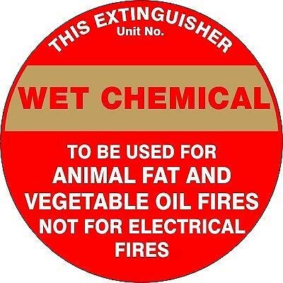 Aber Fire Safety Signs Extinguisher Id Wet Chemical Wall Art Sign for Kitchen Bedroom Bathroom Bar Wall Sign Vintage Metal Round Tin Sign 12