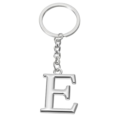 PATIKIL Initial Letter Key Chain, Letter a Key Chain Pendant Key Ring - E