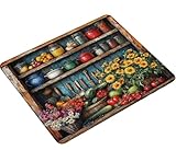 Alfombrilla Ratón 290x240x3mm, Mouse Pad con Base de Goma Antideslizante, Mejora la Precisión y la Velocidad, Alfombrilla Ratón Portátil Escritorio Oficina y Hogar, Cocina Dibujos Animados S0-108