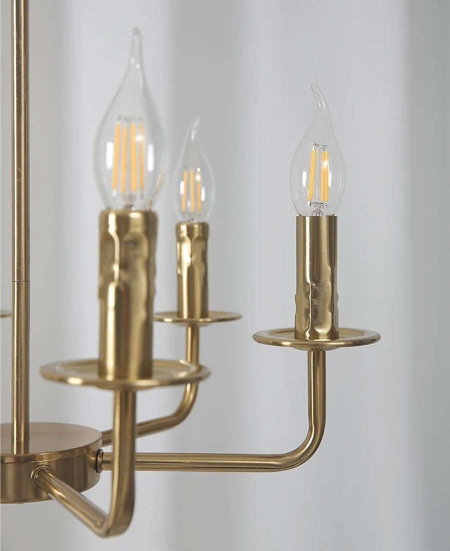 Modern Minimalist Chandeliers LED Candle Shaped Pendant Lamps Luxurious American Iron Branch Chandelier Creative Light,luminaire