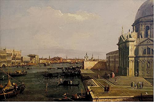Impression Le Grand Canal Antonio Canal 50 x 70 cm sur toile tendue haute définition