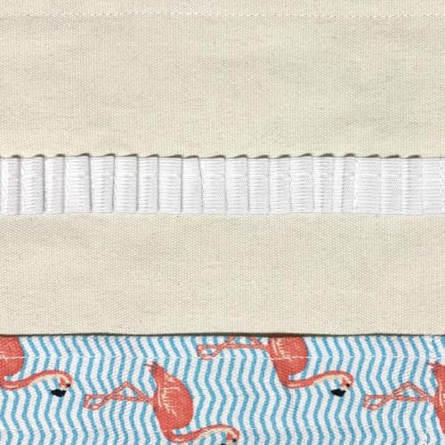 Image of Canvas Pencil Wrap Case, 72 Holes Colored Pencil Roll Holder Storage Pouch for Office (72 Holes, Blue-Pink)
