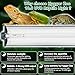 T5 Reptile Light Fixture Green Combo Kit 24W Light Fixture Reptile Terrarium Hood 10.0 UVB Light Bulb Fluorescent Tube Ideal for Tropical and Deserts Such as Bearded Dragon Lizards and Tortoises