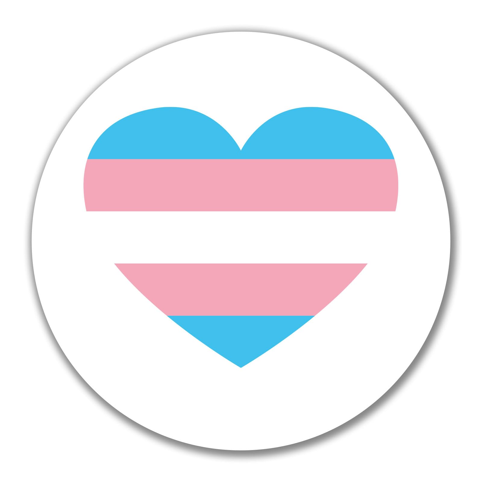 Huuraa Mehrfarbig Sticker Trans Pride Flag Lgbtq Gift Sticker 10Cm Trans Pride Flag Lgbtq Gift Idea