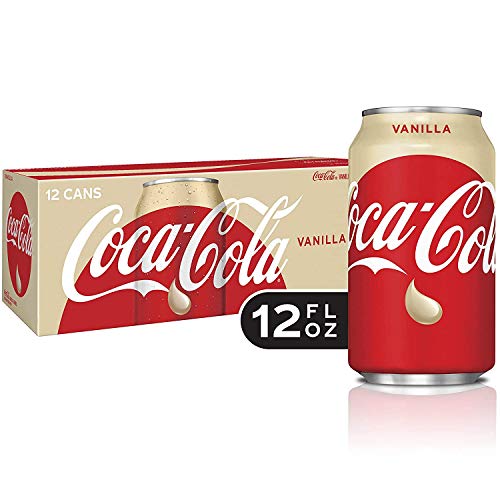 Coca cola coke vanilla soda soft drink, 12 fl oz, 12 pack