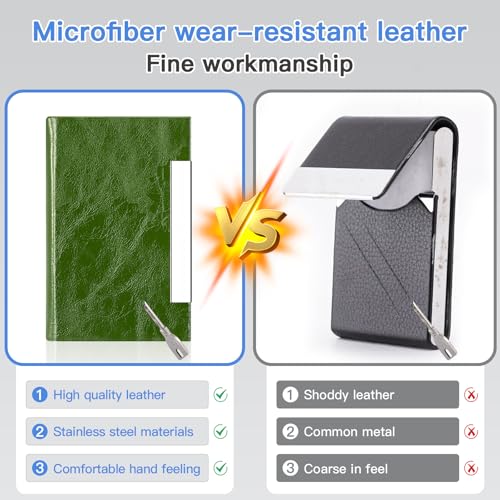 image for Padike Business Card Holder, Business Card Case Professional PU Leathe