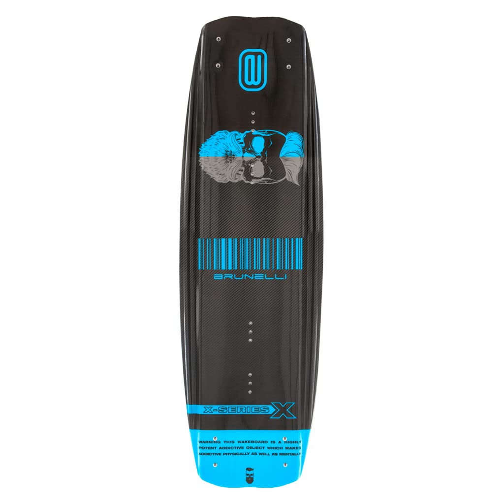 BRUNELLI Juego de wakeboard de carbono 138 cm con fijaciones Jobe Maze