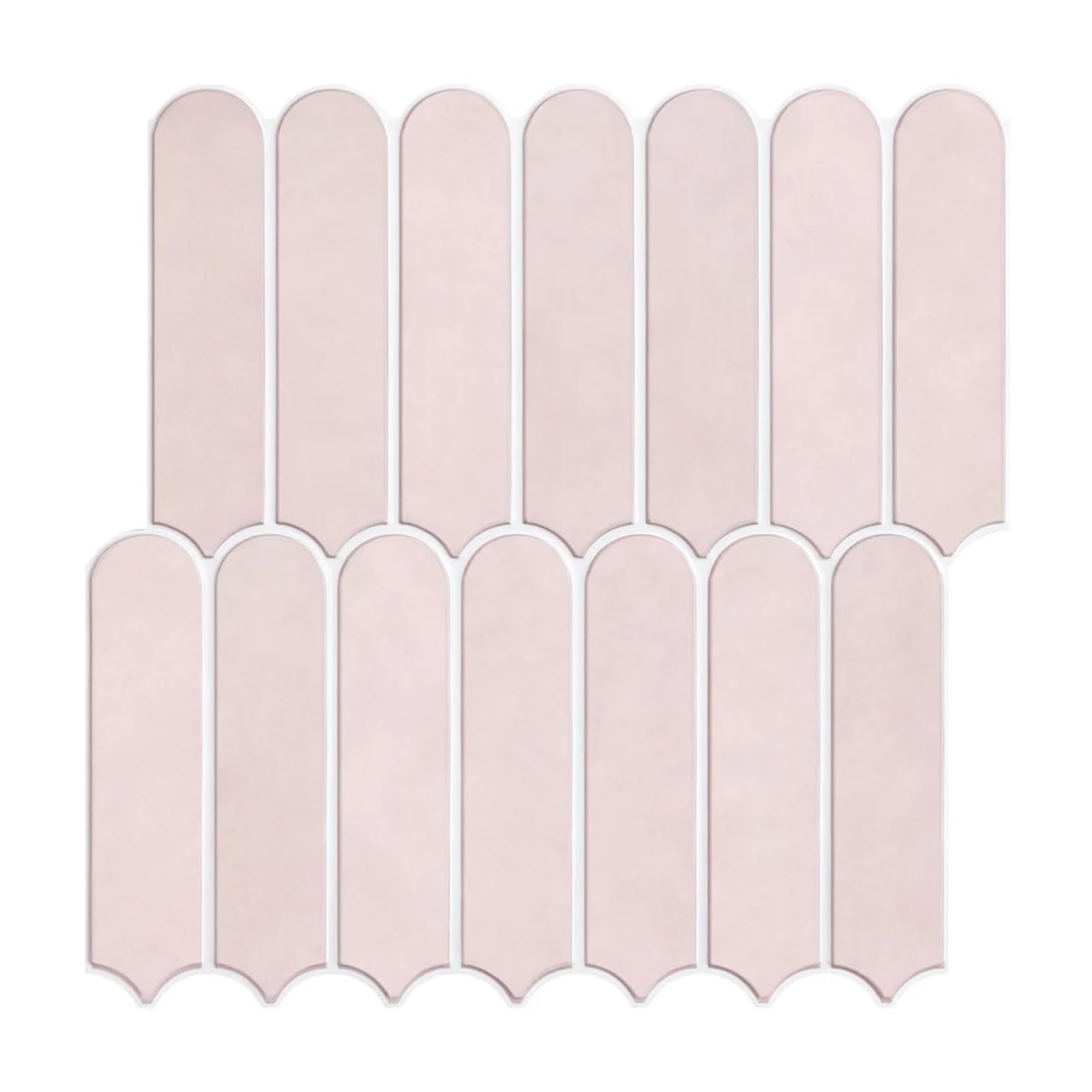Wall Panels Self Adhesive 3D Peel and Stick Blush Pink Tile 3D Tile Sticker Bathroom Wall Tile Kitchen Tile 30x30cm(Pink-10Pcs)