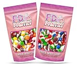 Picture of Freeze Dried Candy - Fruit Crunch Original + Wildberry 4 oz - 2 Pack - Assortment Variety Sampler Flavors Bag Pouch - Ideal Gift Snack Rainbow + Wild Berry