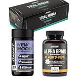 ONNIT Total Human + Alpha Brain 90ct + New Mood 60ct Stack