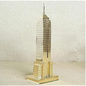 Standbeeld Decoratie Sculptuur18Cm / 22 Cm Bronze Gouden Empire State Building Model Standbeeld Metalen Plating…