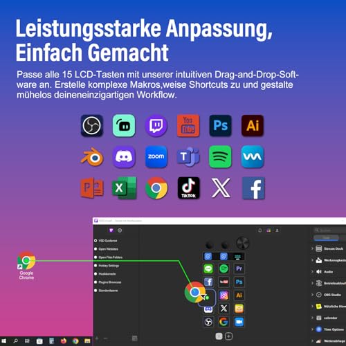 Stream Controller Deck multifonction pour optimiser votre espace de travail créatif