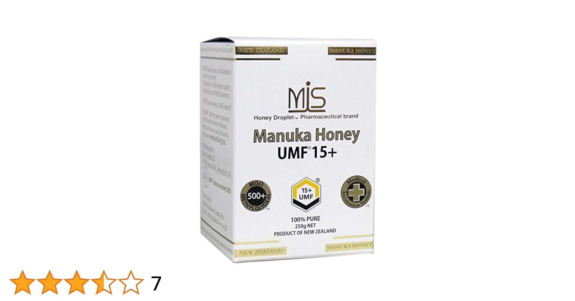 Amazon.co.jp: MIS マヌカハニー UMF15+ : 食品・飲料・お酒