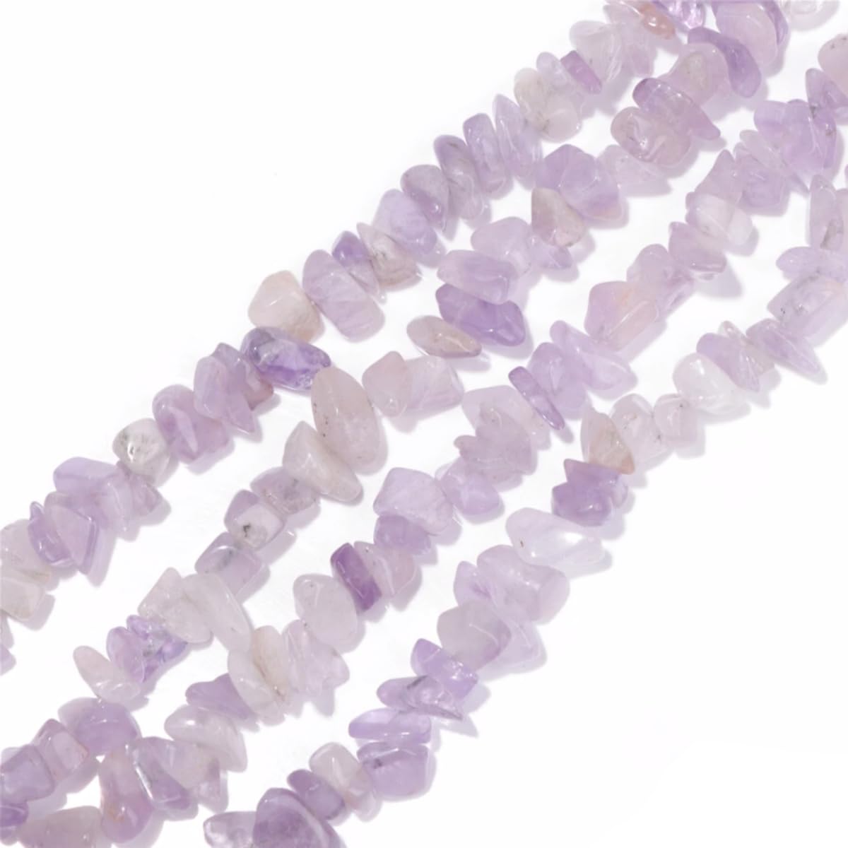 5-8mm Natural Purple Jade Irregular Chips Stone Beads Crystal Gemstones for DIY Jewelry Making Necklace Bracelet Earring Craft Supplies Charms Assorted 30-33"