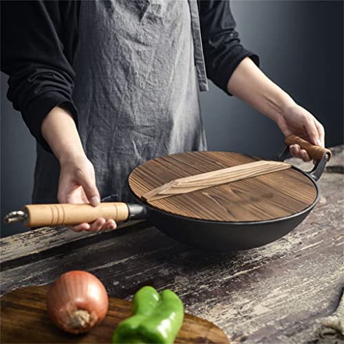 Wok de Hierro Fundido Tradicional Antiadherente miniatura 4