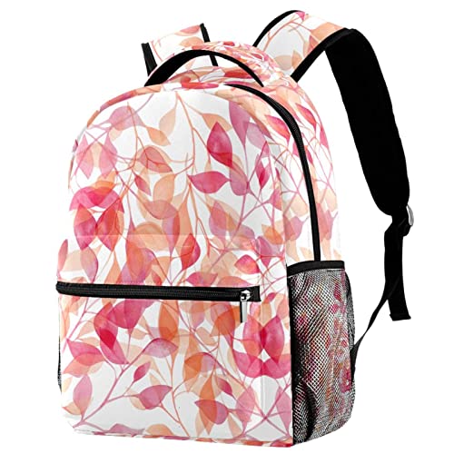 Sac à dos voyage et cours style feuilles pour actif urbain