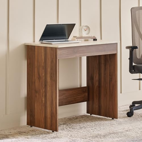 Image of Home Centre | Addison Compact Study Desk | Engineered Wood | Brown | 1 Year Warranty