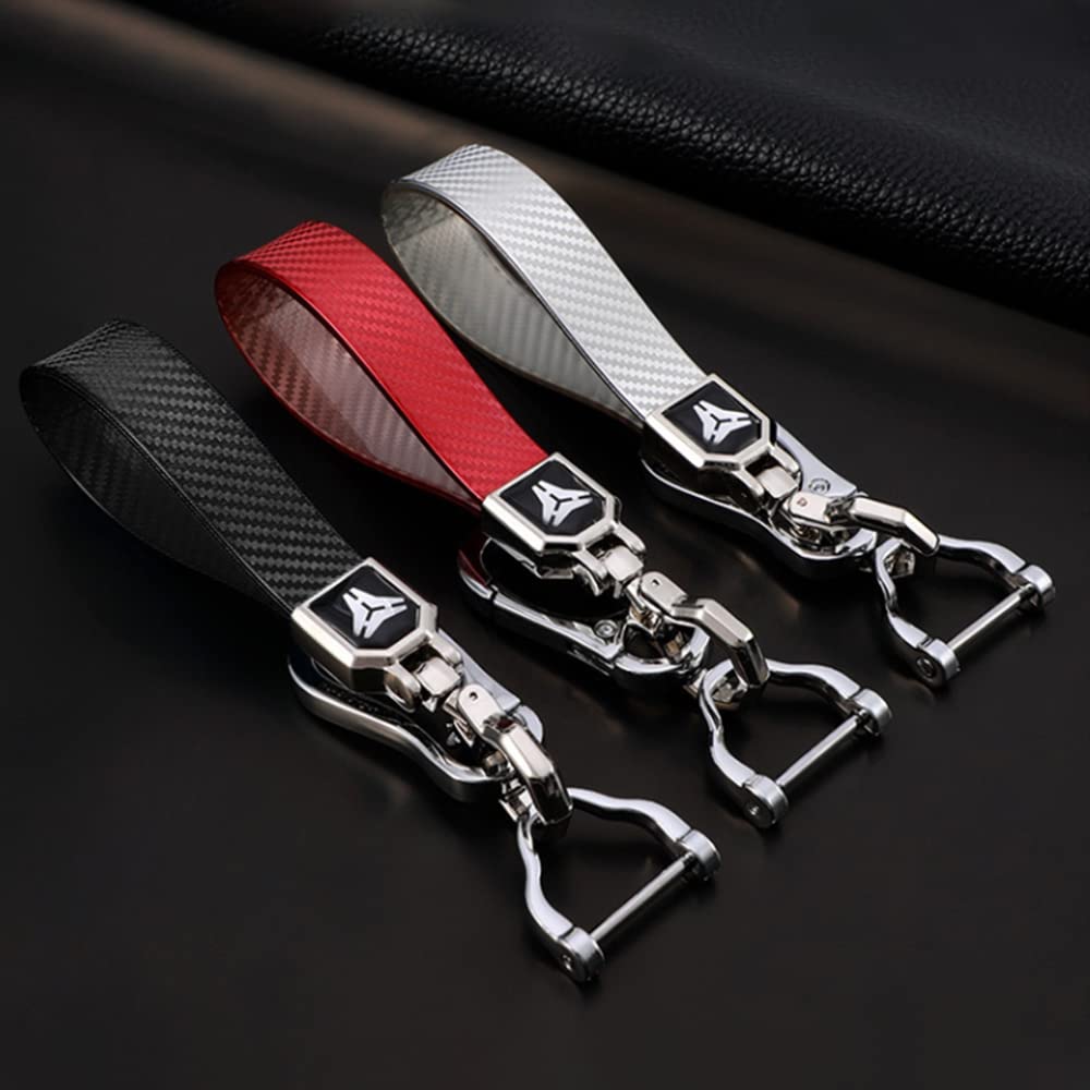 ontto Funda para Llave de Coche de Fibra de Carbono, Compatible con Audi A1, A3, A4, A6, C5, C6, C6, Q3, Q5, S1, RS3, RS4, R8, 8P, 8L, 8V, 8V, TT TTS, Mando a Distancia