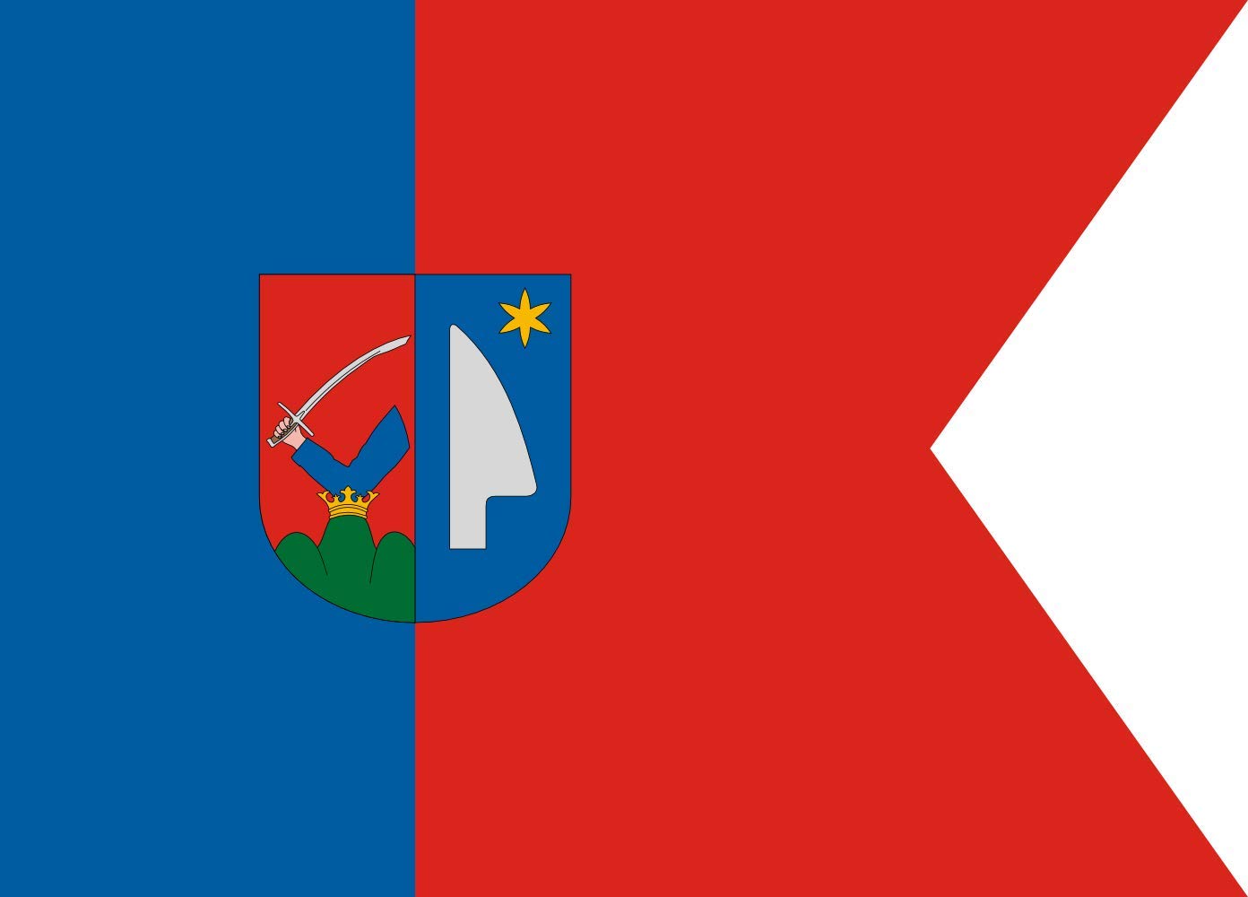 Drapeau Noszlop község grand pavillon en tissu pour mât extérieur