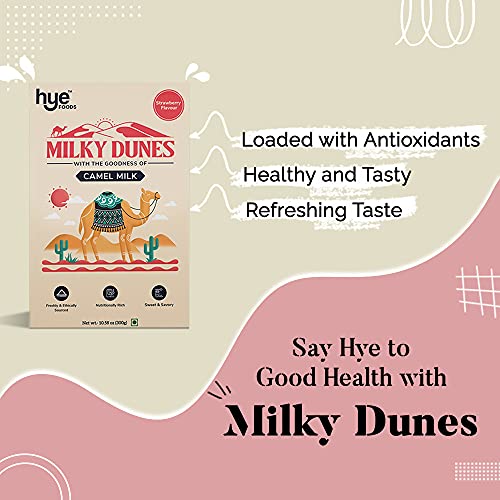 Hye Foods Milky Dunes | Camel Milk Powder | Strawberry | 300Gms | 10.58 Oz #TOP3