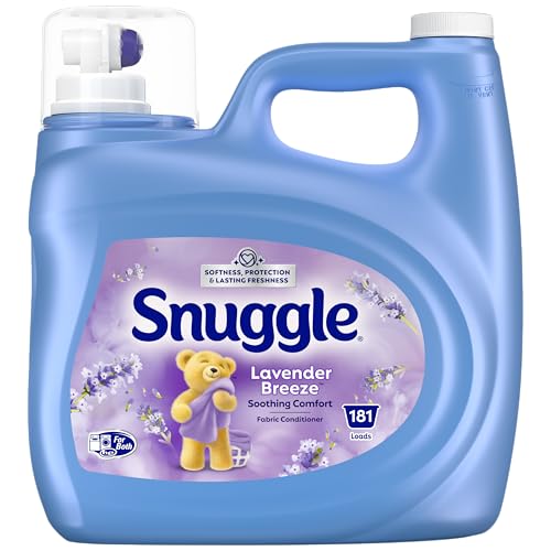 Snuggle - Snuggle Lavender Breeze Liquid Fabric Conditioner, Soothing Comfort, Cuddly Softness, Lasting Freshness, Colour Protection, 3.64L, 181 Wash Loads, HE Compatible, 1 bottle - -9%
