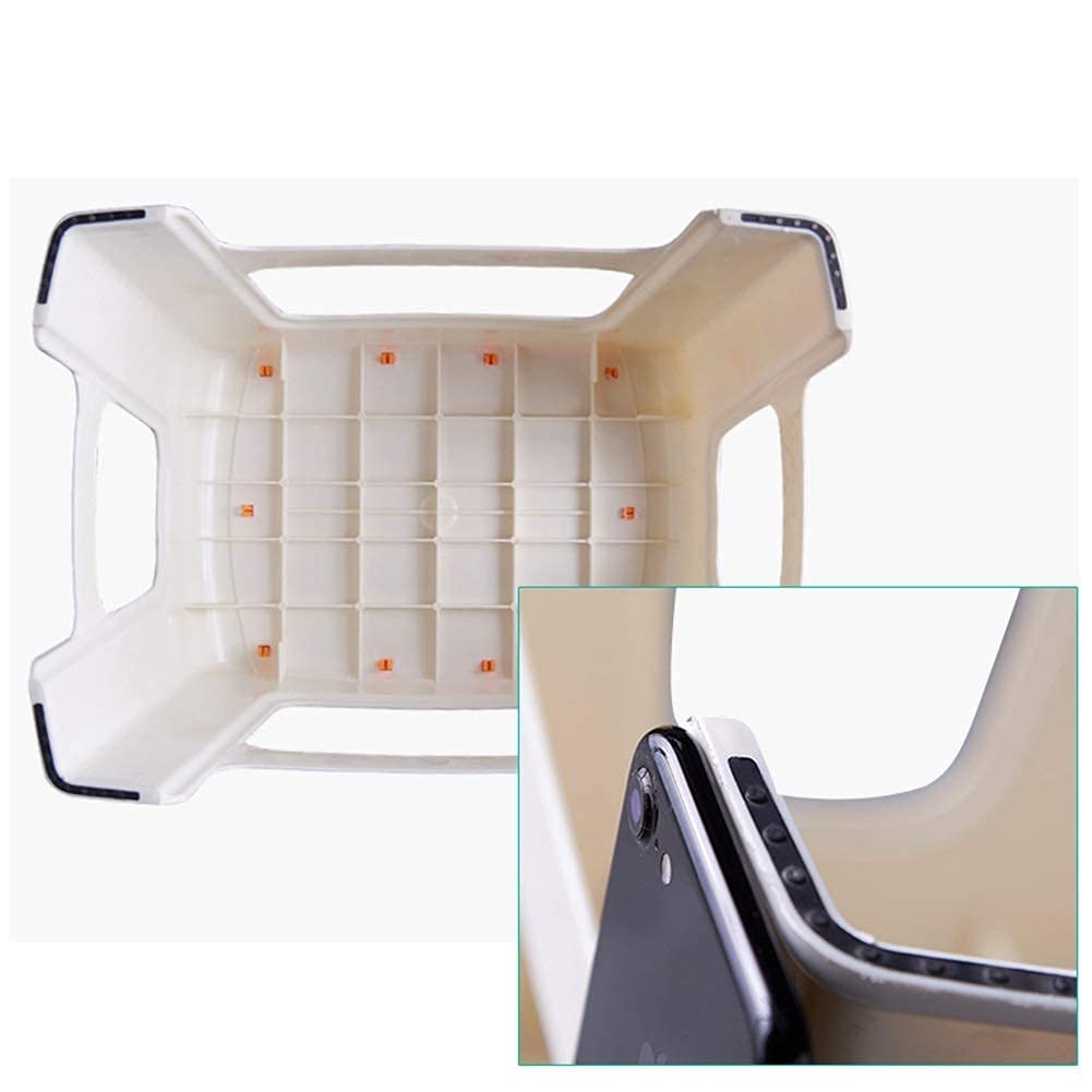 Reposapiés Taburete de plástico para baño Taburete para Embarazadas Adultos Taburete para el hogar 33 * 23 * 21Cm Creatividad/Rosa