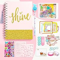 ADUSRIZ Tagebuch Teenager Mädchen Geschenke, Tagebuch Geschenk Teenager Mädchen ab 8 9 10 11 12 13 14 Jahre, DIY Schulsachen, Schreibwaren und Scrapbook Set, Kreative Basteln Geschenke für 8-14 Jahre