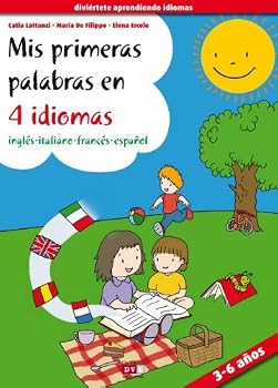Hardcover Mis primeras palabras en 4 idiomas [Spanish] Book