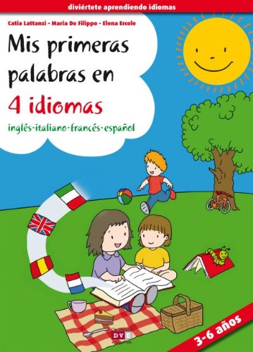 Portada de Mis primeras palabras en 4 idiomas, ingles-italiano-frances-español