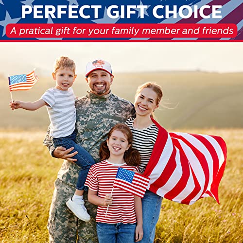 Image of Jeyiour 12 Pack 4th of July Hat Bulk, Patriotic 250th Anniversary Trucker Hats USA Adjustable Baseball Caps for Men Women