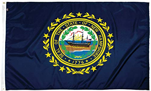 Flagsource New Hampshire Nylon State Flag, Made In The Usa, 3X5' #TOP9