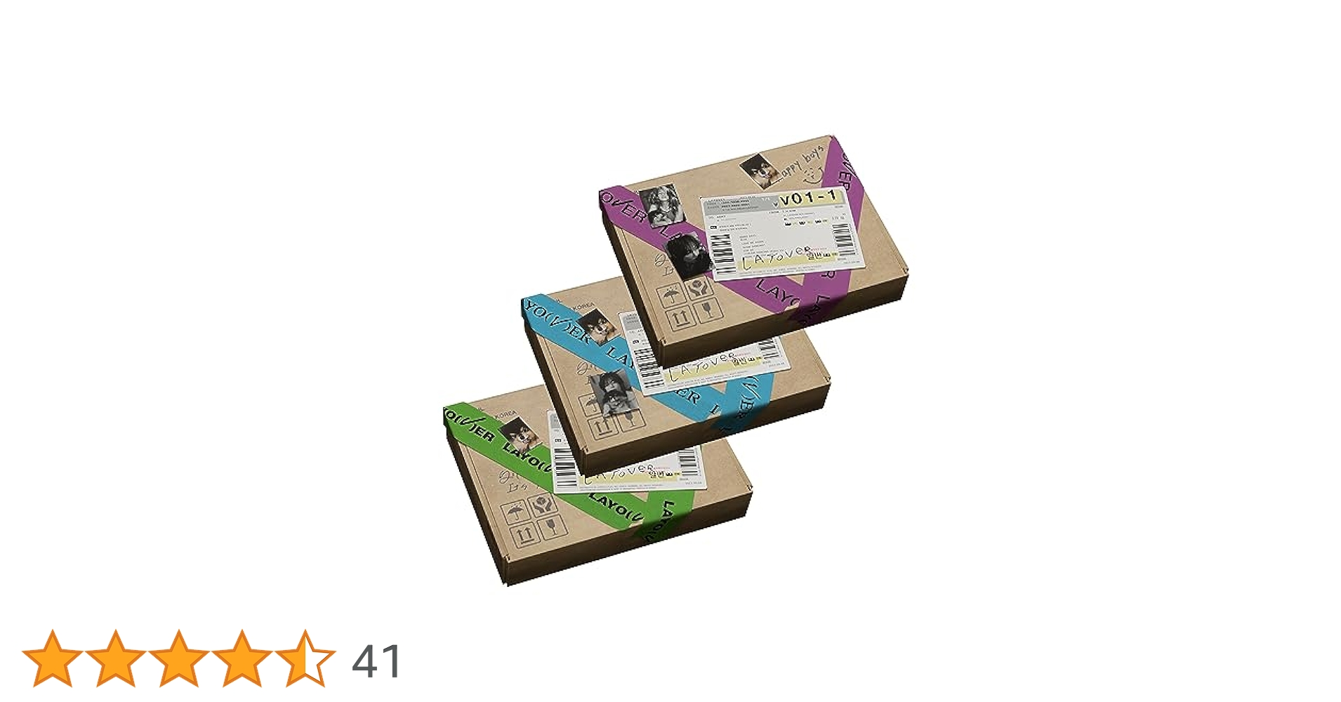 Amazon.com: Bts V - Layover 1st 獨奏專輯(全部[Ver.1+Ver.2+