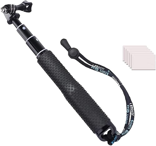 Palo selfie impermeable Extensible hasta 19'', mango de mano monopod para GoPro Hero 11 10 9 8 7 6 5 4 3+ 3 Session Hero (2018), AKASO, Xiaomi Yi,