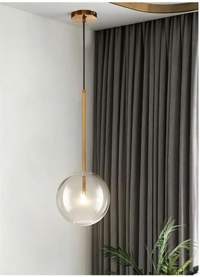 Nordic Luxury Modern Glass Indoor LED Hanging Pendant Lamp for Dining Room Bedro…