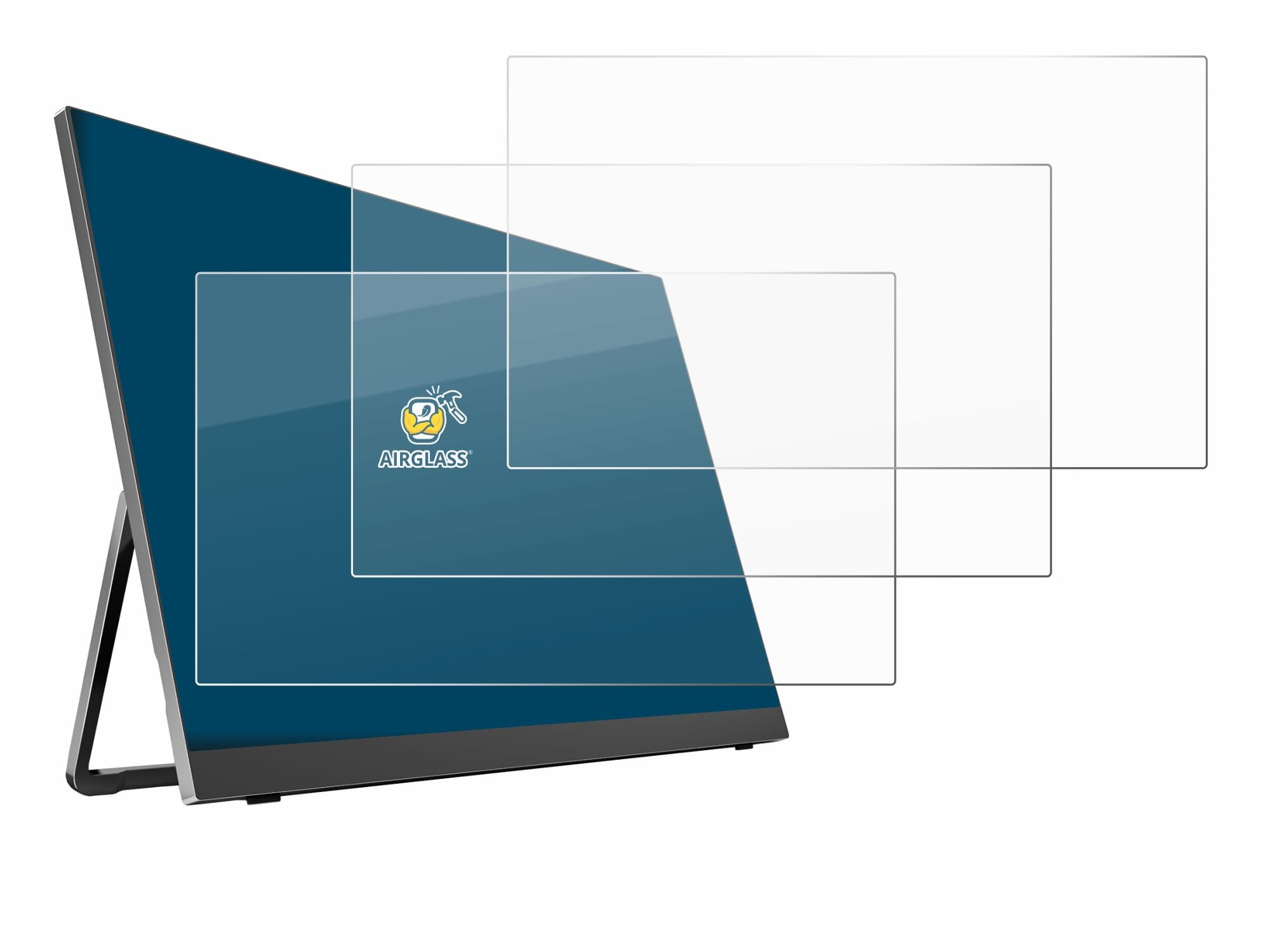 BROTECT Protector Pantalla Cristal para Yodoit PTM18 18.5" Protector Vidrio (3 Unidades) - [Dureza 9H, Anti-Arañazos]