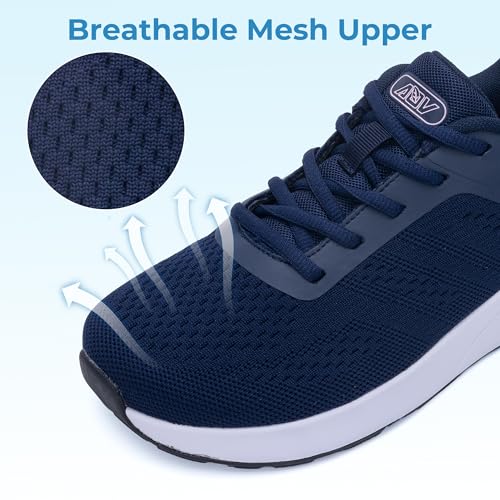 Image of MEHOTO Womens Wide Toe Box Shoes Walking Sneakers with Arch Support Fashion Tennis Shoes for Swelling Bunion Plantar Fasciitis