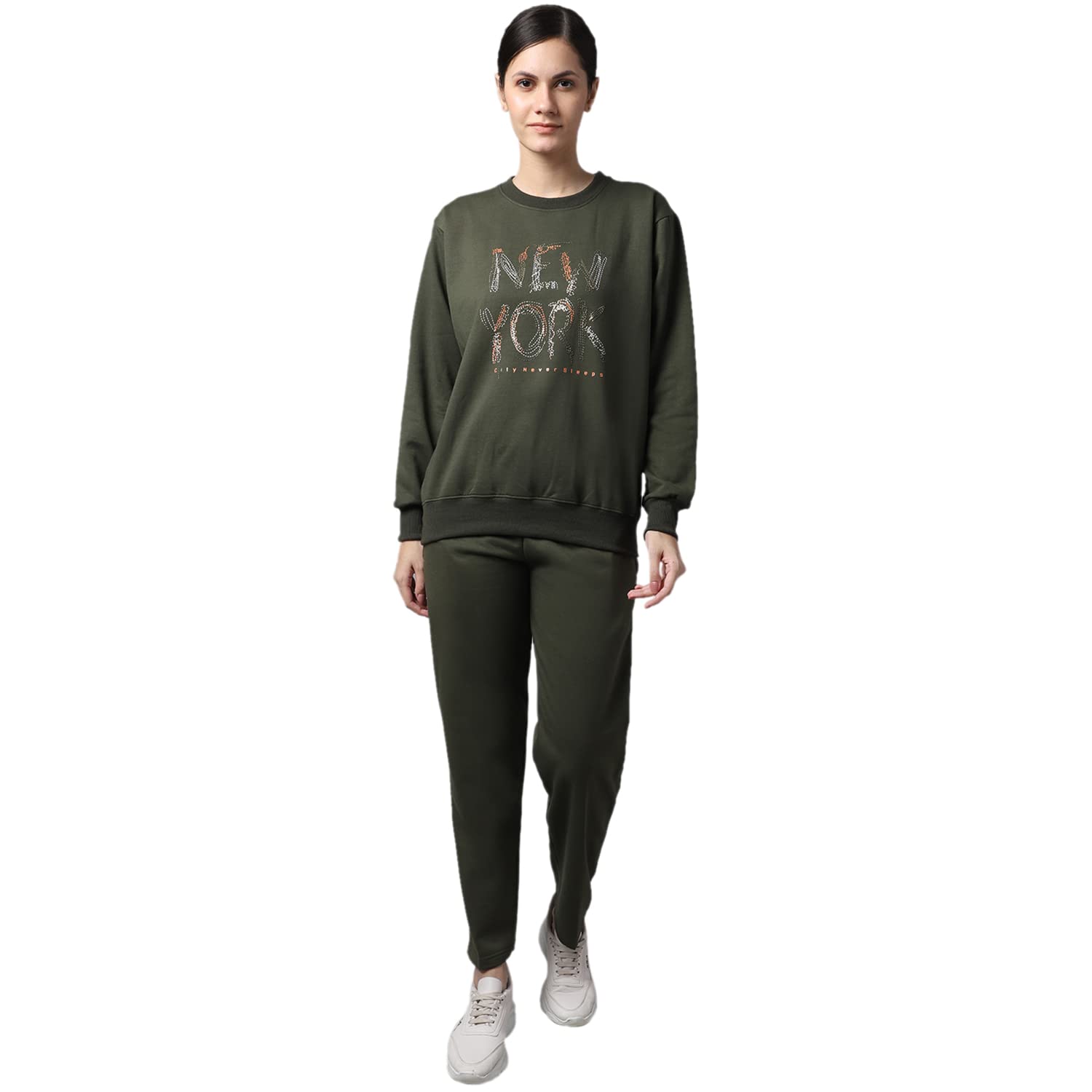 Fleece Printed Tracksuit for Women-SW_44_LOWER__002-P-V-140-image-35
